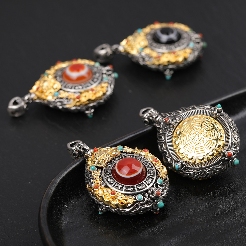 Tibetan-Style Pendant Necklace - Ethnic Fashion Design 评论和价格
