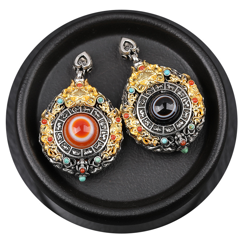 Tibetan-Style Pendant Necklace - Ethnic Fashion Design 评论和价格