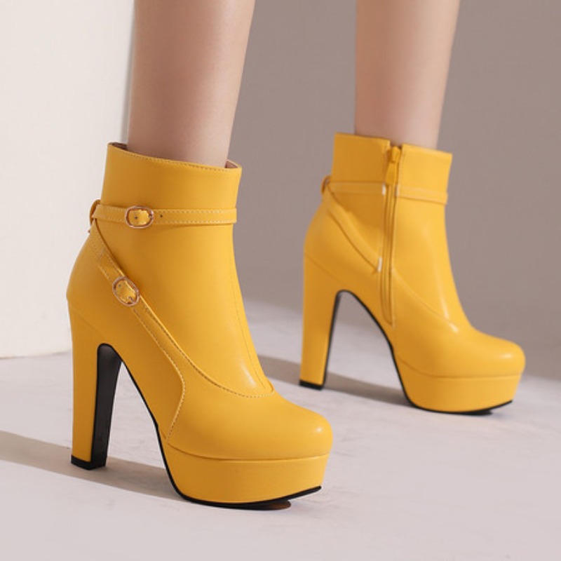 Fashion Platform Boots Women S - Ethnic Modern Fashion 评论和价格